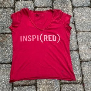 GAP RED CAMPAIGN INSPIRED SHORT SLEEVE T-SHIRT, SIZE SMALL